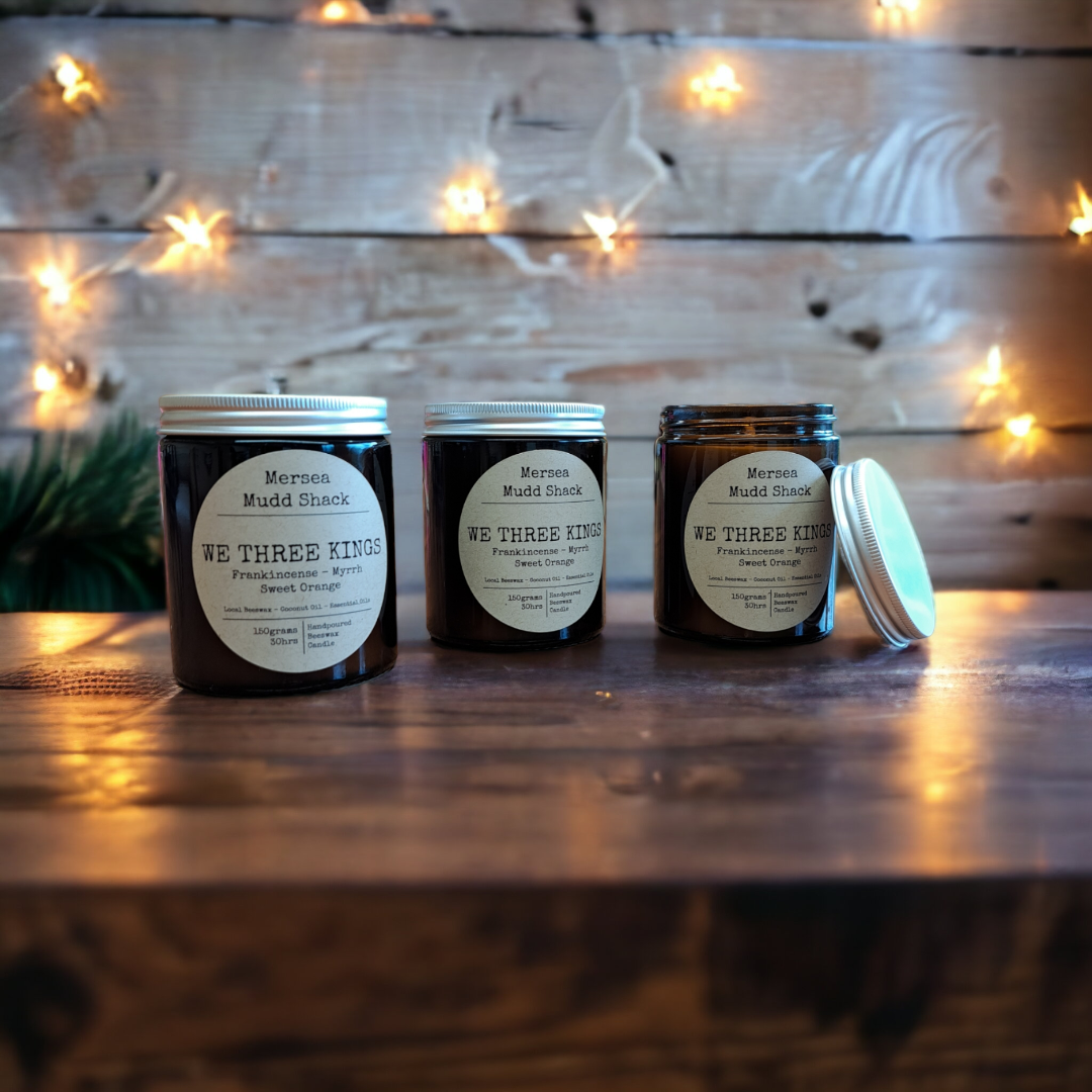 We Three Kings Festive Beeswax Candle