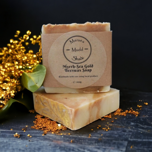 Myrrh-Sea Gold Festive Beeswax Soap Bar