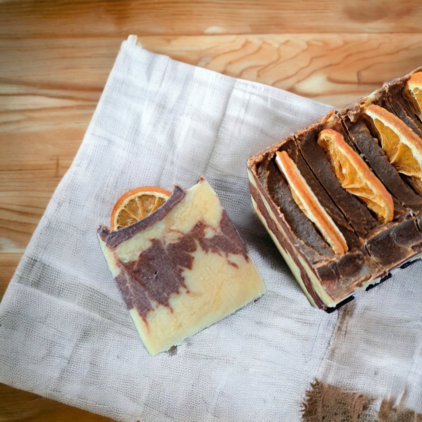 Orange & Cinnamon Festive Beeswax Soap Bar