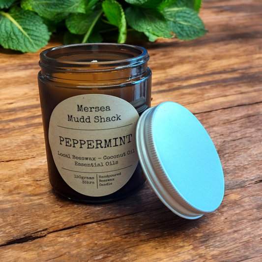 'Peppermint' Aromatherapy Beeswax Candle