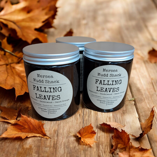 'Falling Leaves' Aromatherapy Beeswax Candle